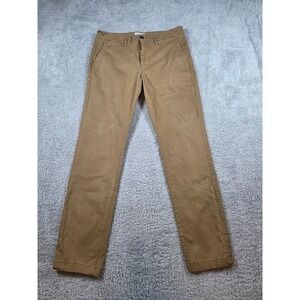 Goodfellow 365 Pants Mens 33x30 Slim Fit Chinos Tan Brown Khaki
